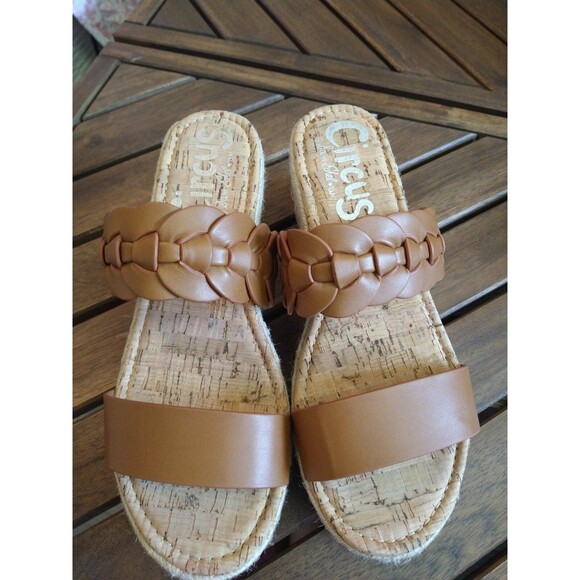 Circus Sam Edelman Boho, Summer, Earthy brown 9 .5 leather espadrilles - Picture 6 of 10